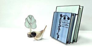 stained glass book set 2 how make stacked books