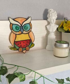owl glass decor