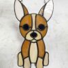 Enchanting Stained Glass Dog – Toy Terrier Sun Catcher - window decor