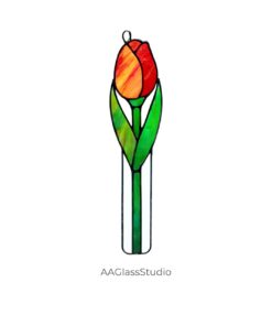 Alternative view of Stained Glass Tulip: Easy DIY Garden Art for Beginners