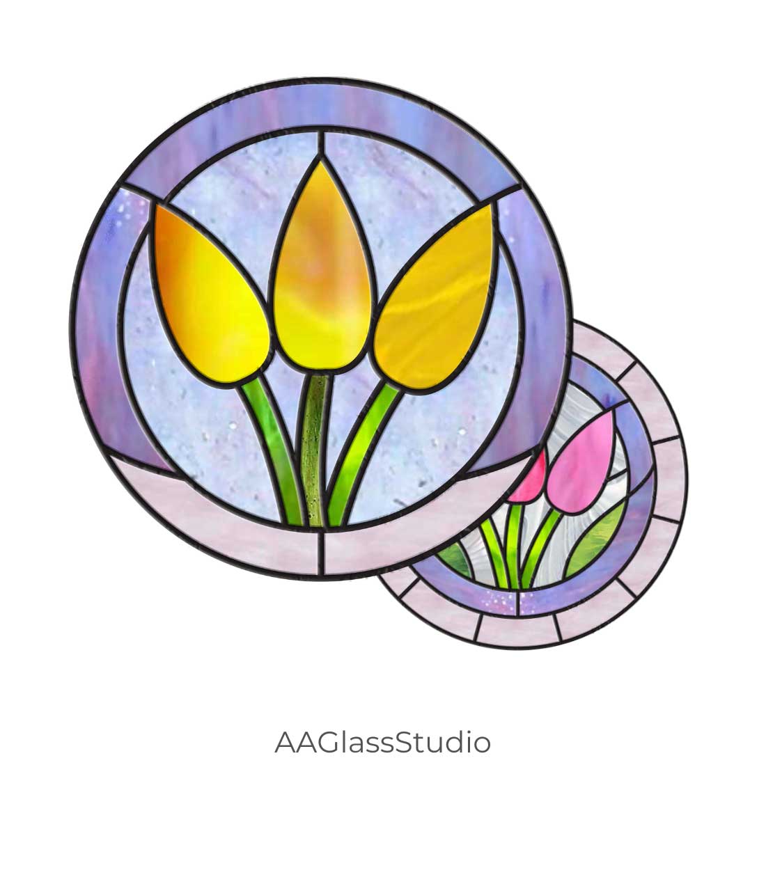 Simple Stained Glass Tulips Pattern: Ideal for Beginners - Image 2