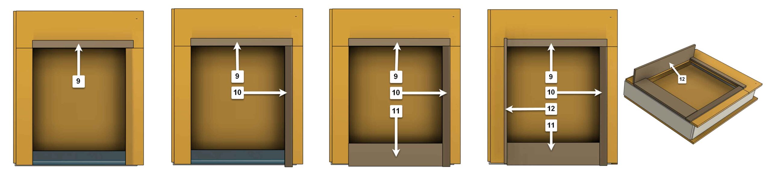 Book cover assembly #4: step-by-step process of assembling the fourth book cover, showcasing details and techniques