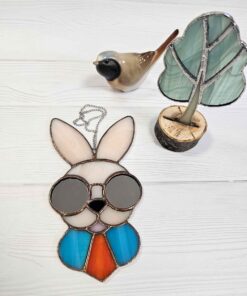 bunny stained glass