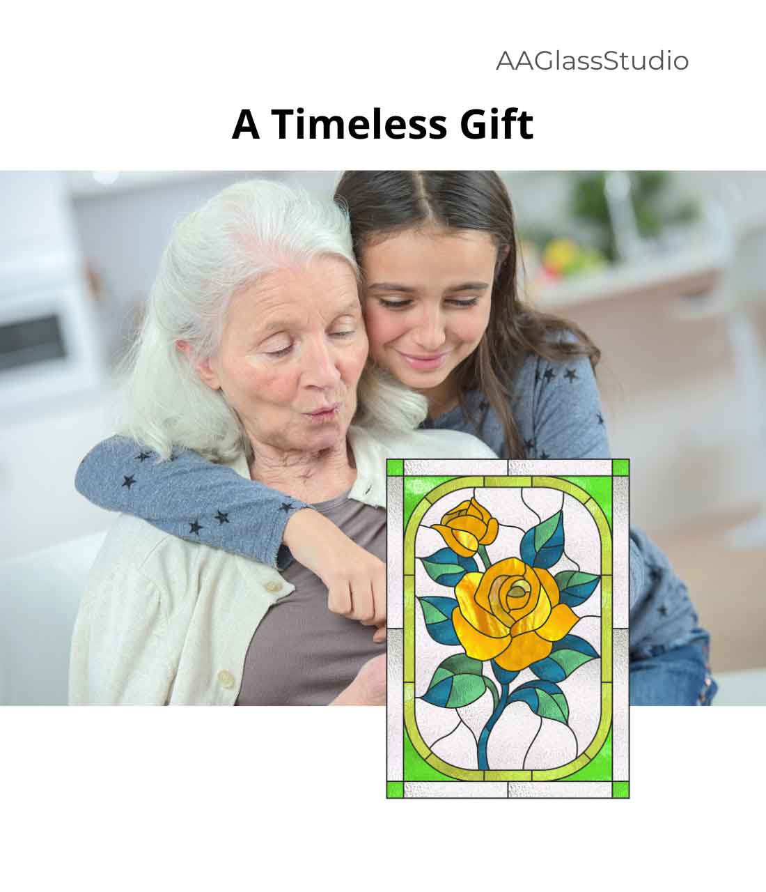 Cherished Rose Stained Glass Pattern for Garden Souls - Image 7