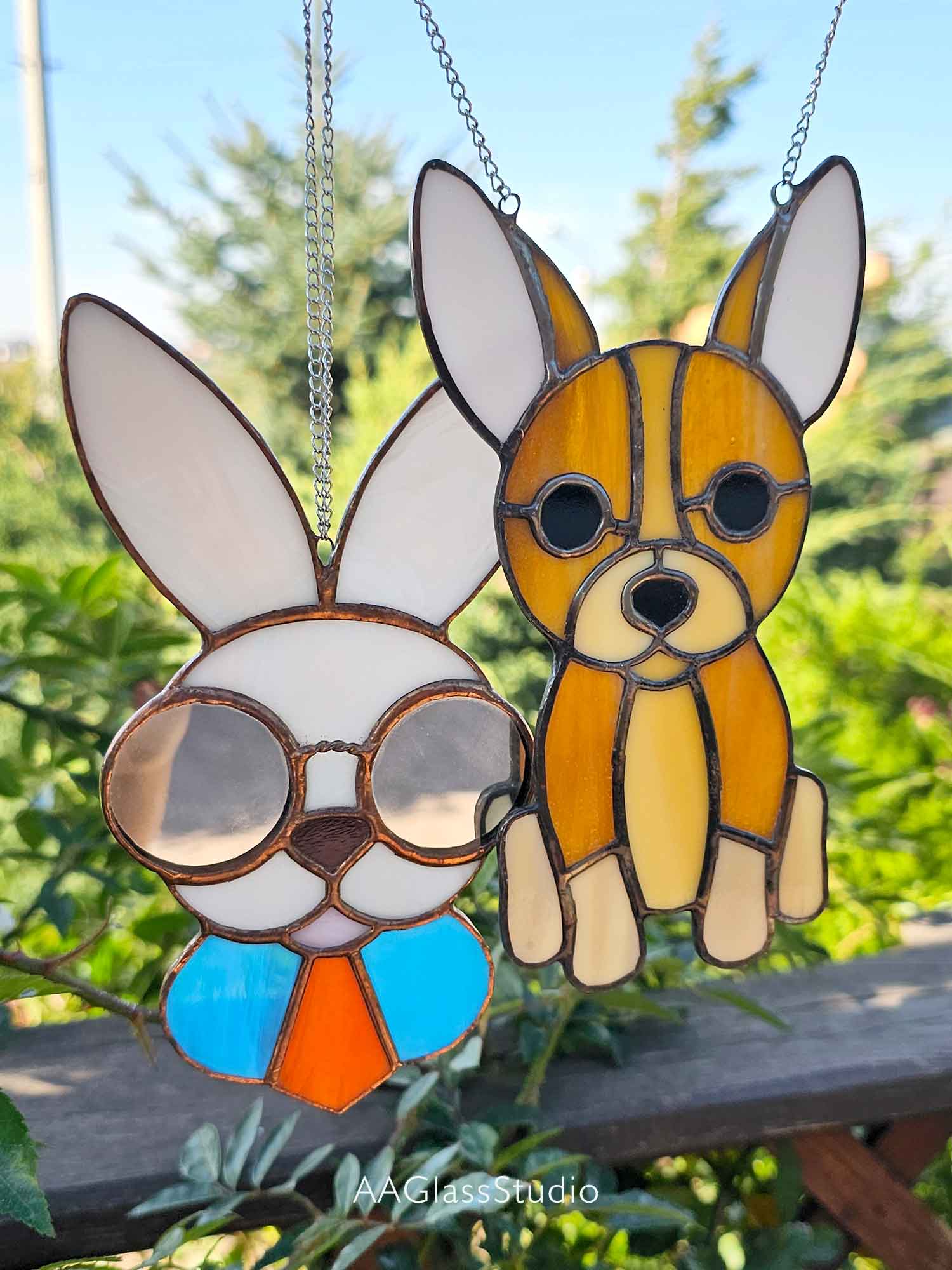 Enchanting Stained Glass Dog – Toy Terrier Sun Catcher - Image 6