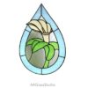 Vivid Calla Lily Stained Glass Pattern for Her Oasis - window decor