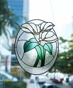 calla lily stained glass pattern for you craft