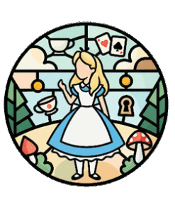 Alice In Wonderland Stained Glass Patterns