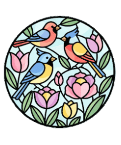 Stained Glass Patterns Birds