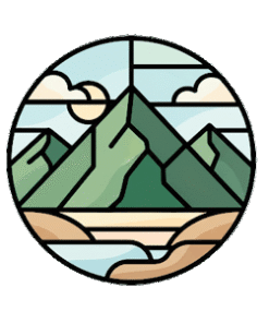 Stained Glass Mountain Patterns