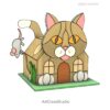 Adorable Stained Glass Animal Lamp Pattern – Pet Shaped House