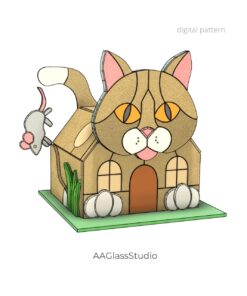 Adorable Stained Glass Animal Lamp Pattern – Pet Shaped House