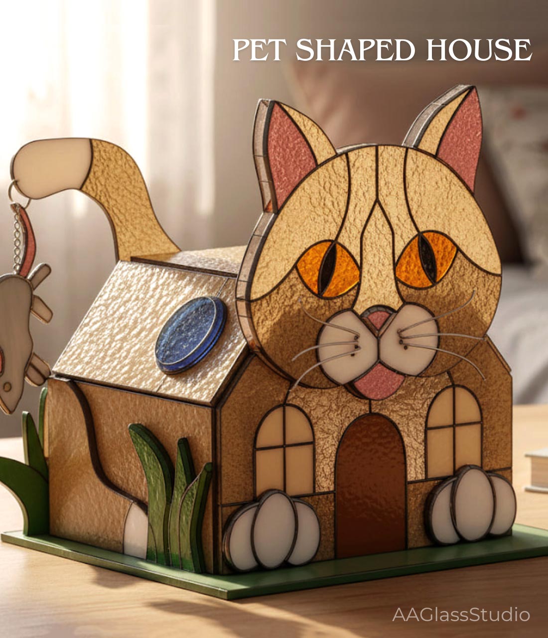 animal stained glass pattern