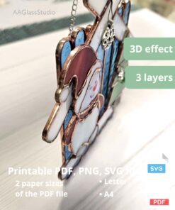 stained glass overlay 3D effect