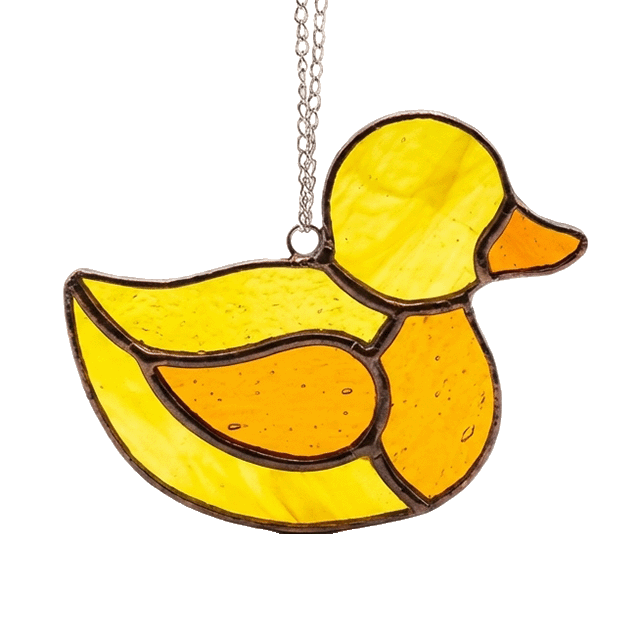 Easy Free Stained Glass Patterns: Yellow Duck