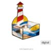 Lighthouse Stained Glass Box Pattern – Glowing Candle Holder - window decor
