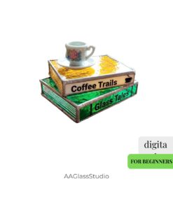 Simple Stained Glass Design – Book Stack 3D Pattern for Beginners