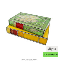 3D Stained Glass Books Pattern – Easy Beginner 3D Project - room decor