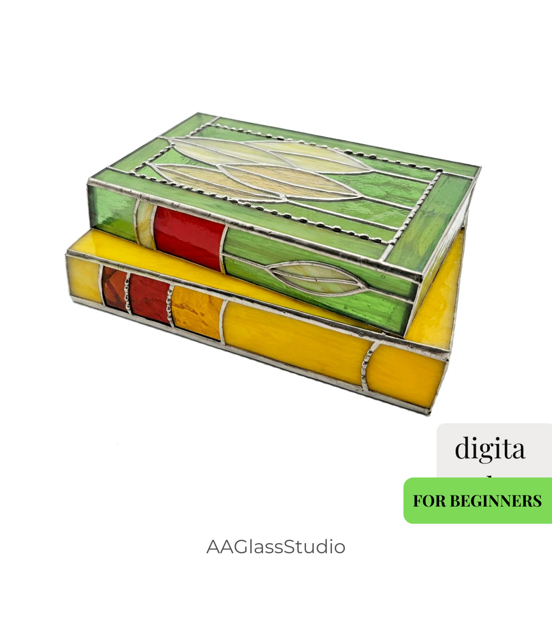 3D Stained Glass Books Pattern – Easy Beginner 3D Project