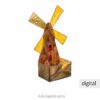 Golden Harvest Stained Glass Box Pattern – Windmill - window decor