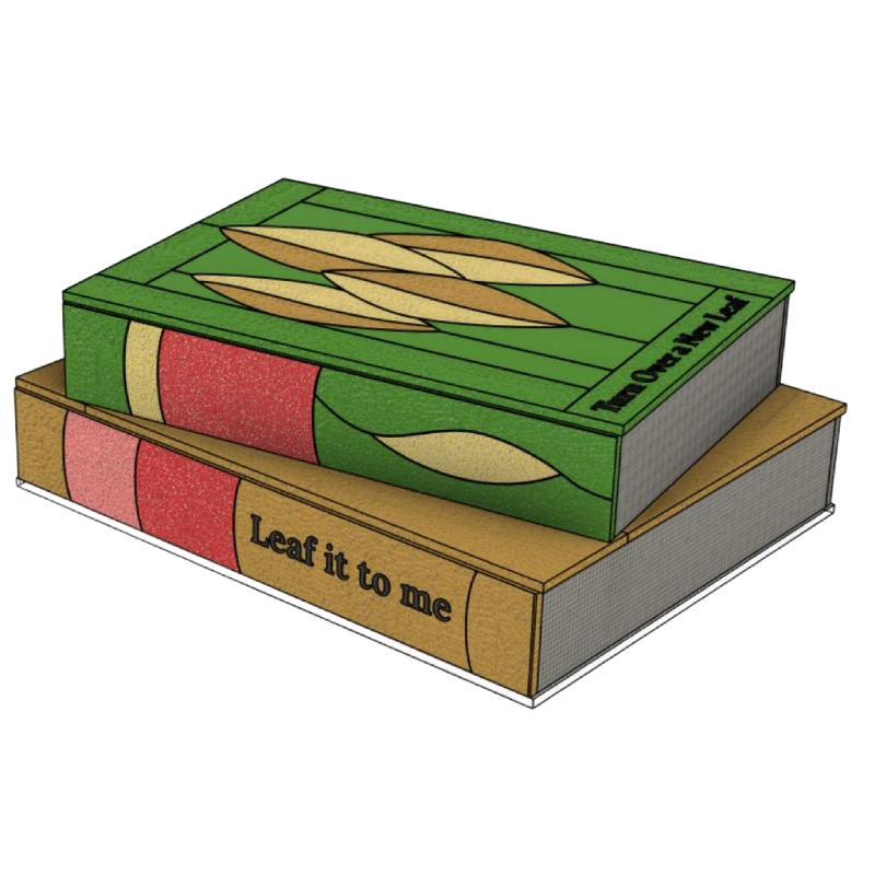 Stained glass Stacking the Books Complete