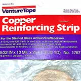 Re-strip for structural reinforcement of stained glass