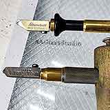 Oil glass cutter with custom handle