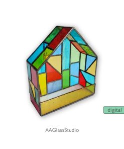 Multi-Use 3D Glass House Pattern | DIY Terrarium Template - table decor