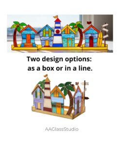 two design options: 3d stained glass box or window suncatcher