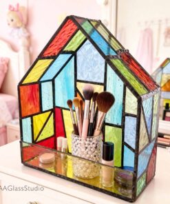 stained glass terrarium or organizer of your choice