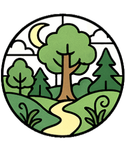 Stained Glass Enchanted Forest