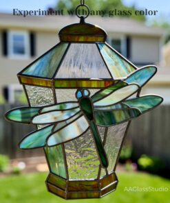 stained glass dragonfly pattern