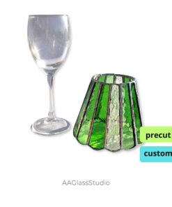 Wine Glass Shade Precut Stained Glass Kit