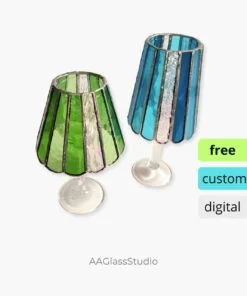 Lamp Shade Stained Glass Pattern Free and Custom