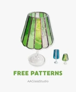 Two Free Lamp Shade Stained Glass Pattern