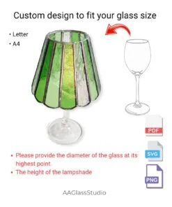 A pattern to fit the size of your wine glass