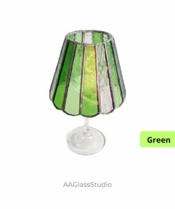 Wine Glass Shade Precut Stained Glass Kit - Image 5