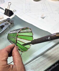 Wine Glass Shade Precut Stained Glass Kit - Image 9