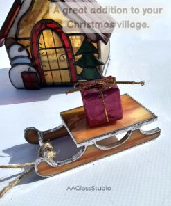 Easy 3D Sleigh Stained Glass Pattern – Two Simple Sledge Designs - Image 4