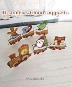Stained Glass Christmas Train Set - Image 8