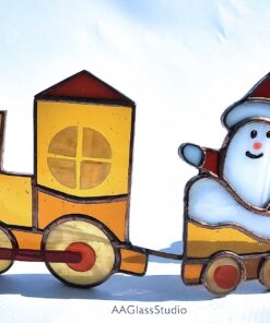 Stained Glass Christmas Train Set - Image 9