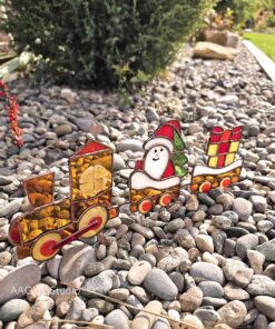 Stained Glass Christmas Train Set - Image 10