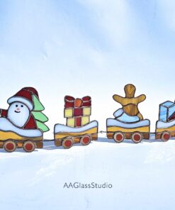 Stained Glass Christmas Train Set - Image 13